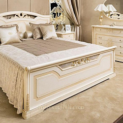 Кровать двойная (1800x2000) с ножной спинкой